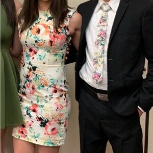 B Darlin Multicolor Floral Mini Dress